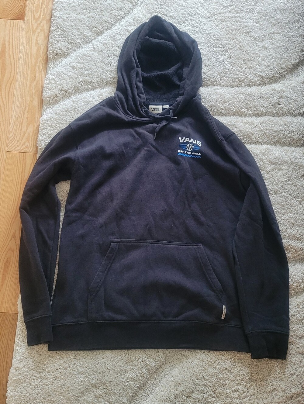 Vans Off The Wall Men's Black Hoodie Size L